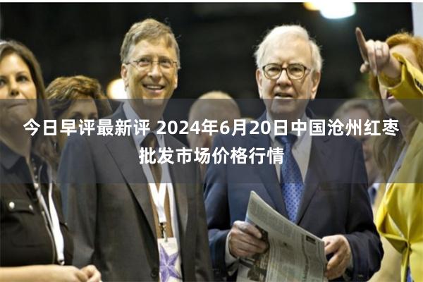 今日早评最新评 2024年6月20日中国沧州红枣批发市场价格行情