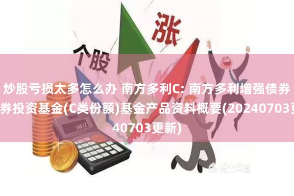 炒股亏损太多怎么办 南方多利C: 南方多利增强债券型证券投资基金(C类份额)基金产品资料概要(20240703更新)