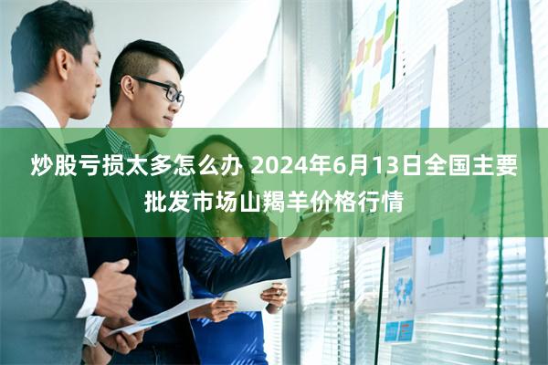 炒股亏损太多怎么办 2024年6月13日全国主要批发市场山羯羊价格行情