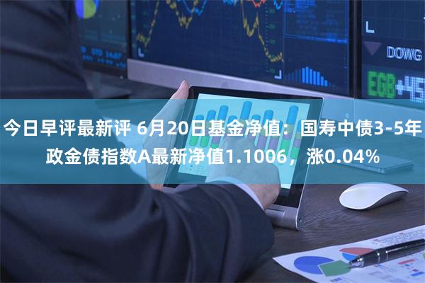 今日早评最新评 6月20日基金净值：国寿中债3-5年政金债指数A最新净值1.1006，涨0.04%