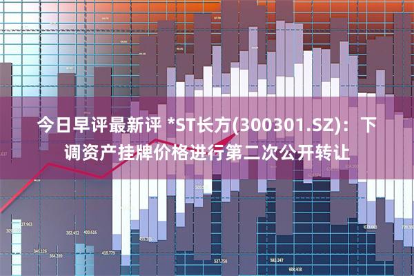 今日早评最新评 *ST长方(300301.SZ)：下调资产挂牌价格进行第二次公开转让