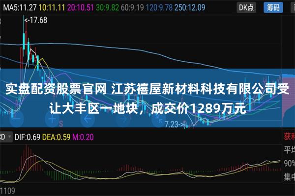 实盘配资股票官网 江苏禧屋新材料科技有限公司受让大丰区一地块，成交价1289万元