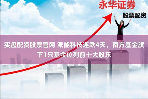 实盘配资股票官网 派能科技连跌4天，南方基金旗下1只基金位列前十大股东
