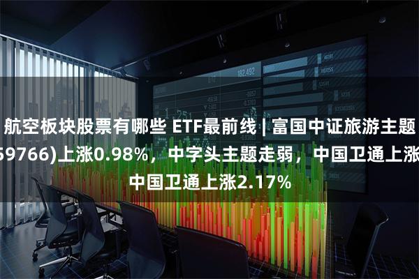 航空板块股票有哪些 ETF最前线 | 富国中证旅游主题ETF(159766)上涨0.98%，中字头主题走弱，中国卫通上涨2.17%