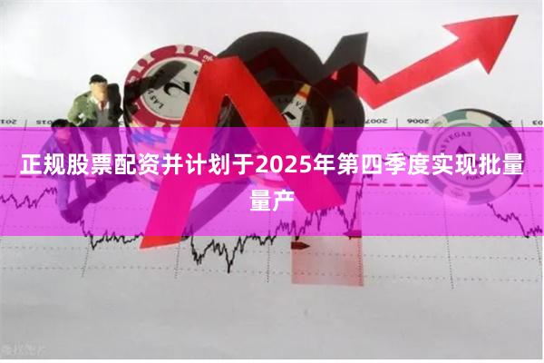 正规股票配资并计划于2025年第四季度实现批量量产